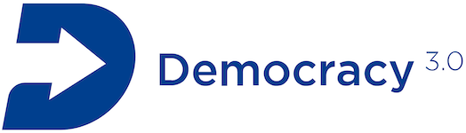 Democracy 3.0_White Logo